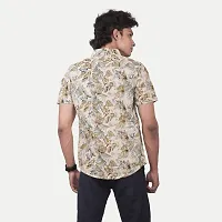 Rad prix Men Casual Off White Abstract Printed Cotton Shirt-thumb3