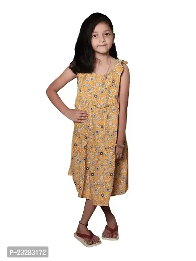 Rad prix Teen Girls Yellow Floral Dress-thumb0