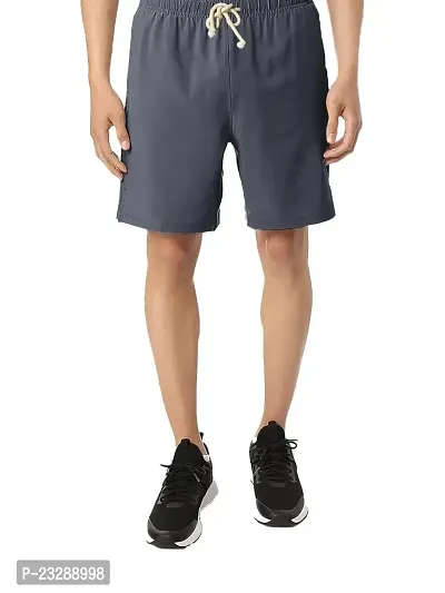 Rad prix?Men Basic Dark Grey Shorts-thumb0