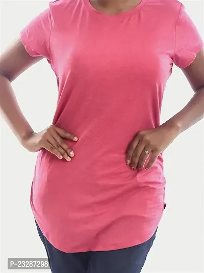 Rad prix Women Pink Half Sleeve T-Shirt-thumb3