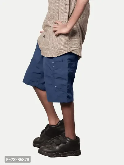 Rad prix Boys Navy -Blue Cargo Shorts-thumb2