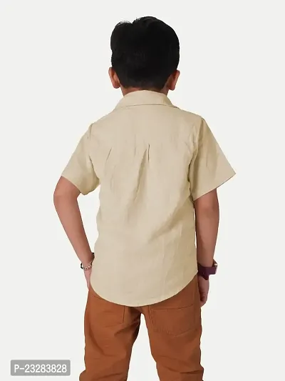 Rad prix Boys Ivory Short-Sleeved Shirt-thumb4