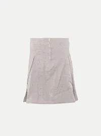 Rad prix Girls Beige Woven Pleated Skirt-thumb3