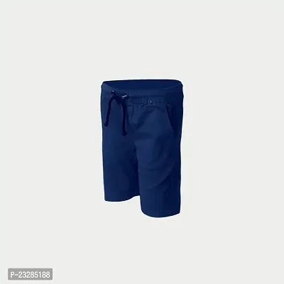 Rad prix Boys Dark Blue Solid Shorts-thumb2