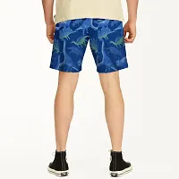 Rad prix Men Cobalt Blue Animal Printed Sports Shorts-thumb3