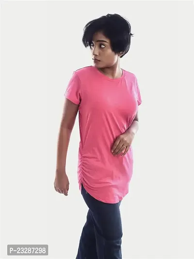 Rad prix Women Pink Half Sleeve T-Shirt-thumb2