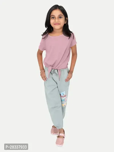 Classic Solid Tshirt for Kids Girl-thumb0