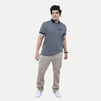 Stylish Blue Cotton T-Shirt For Men-thumb2