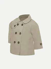 Rad prix Girls Beige Buttoned Jacket-thumb1