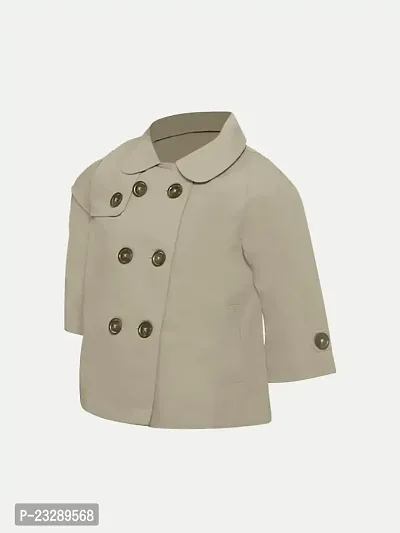 Rad prix Girls Beige Buttoned Jacket-thumb2