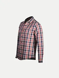 Rad prix Mens Blue/Red Checked Full Sleeve Shirt-thumb1