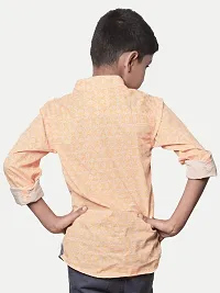 Rad prix Orange All-Over Printed Casual Shirt.-thumb3