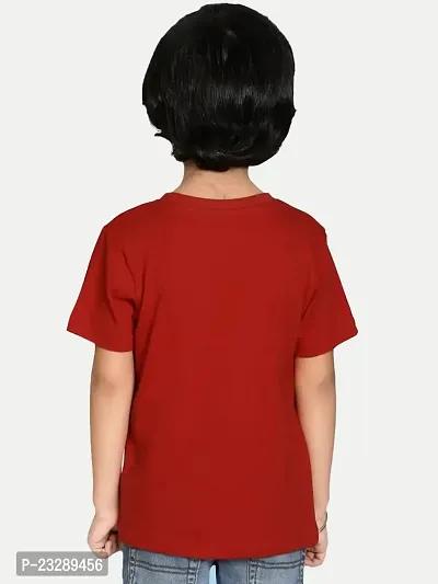 Rad prix Teen Boys Red Graphic Printed Tees-thumb5