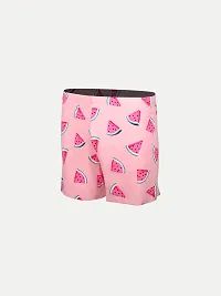 Elegant Pink Cotton Printed Shorts For Boys-thumb1