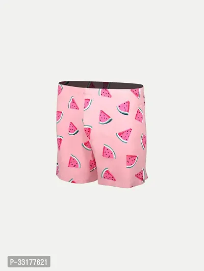 Elegant Pink Cotton Printed Shorts For Boys-thumb2