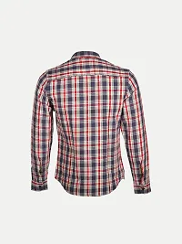 Rad prix Mens Blue/Red Checked Full Sleeve Shirt-thumb3