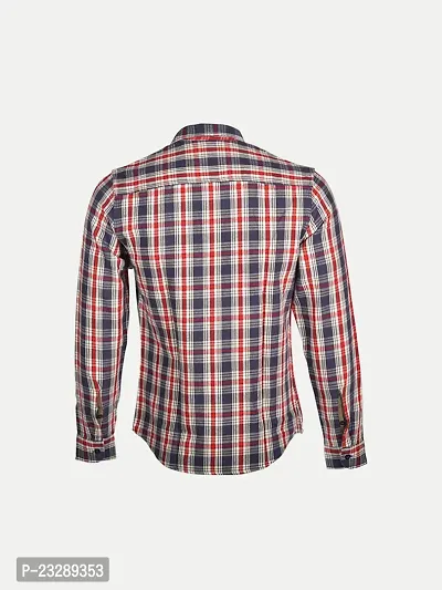 Rad prix Mens Blue/Red Checked Full Sleeve Shirt-thumb4