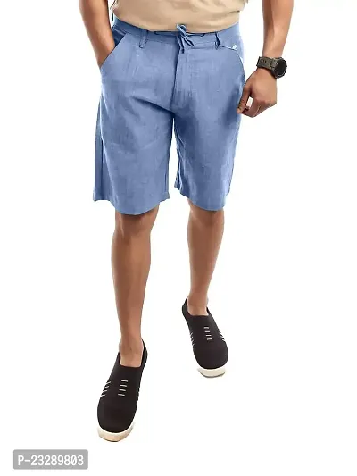 Rad prix Mens Light Blue Remi Cotton Shorts