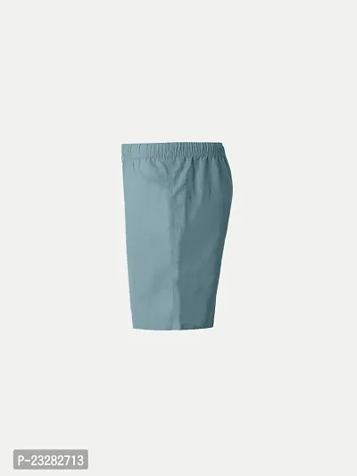 Rad prix Boys Teal Blue Solid Casual Shorts-thumb3