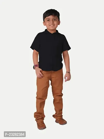 Rad prix Boys Black Short-Sleeved Shirt-thumb3