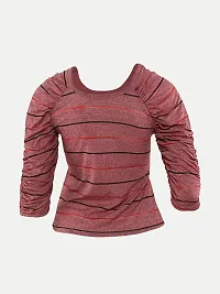 Rad prix Teen Girls Rouge-Pink Striped Top-thumb3