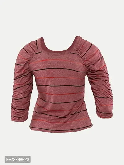 Rad prix Teen Girls Rouge-Pink Striped Top-thumb4