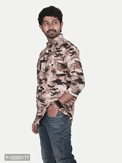 Rad prix Men All-Over Military Red Camouflage Shirt-thumb2