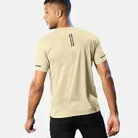 Rad prix Men Sand Regular Fit Sports T-Shirt-thumb4