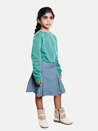 Stylish Denim Skirt for Kids Girl-thumb2