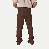 Rad prix Boys Brown Regular-fit Trousers-thumb3