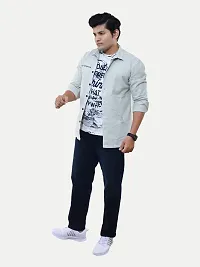 Rad prix Men Casual White Cotton Printed Shirt-thumb1