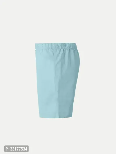 Elegant Blue Cotton Solid Shorts For Boys-thumb2