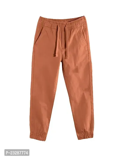 Rad prix Boys Pastel-Orange Woven Joggers-thumb0