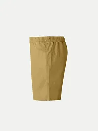 Elegant Yellow Cotton Solid Shorts For Boys-thumb2