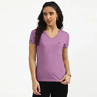 Rad prix Women Active wear Solid Tees-thumb1