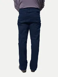 Rad prix Men Basic Navy Stretch Denim Jeans-thumb3