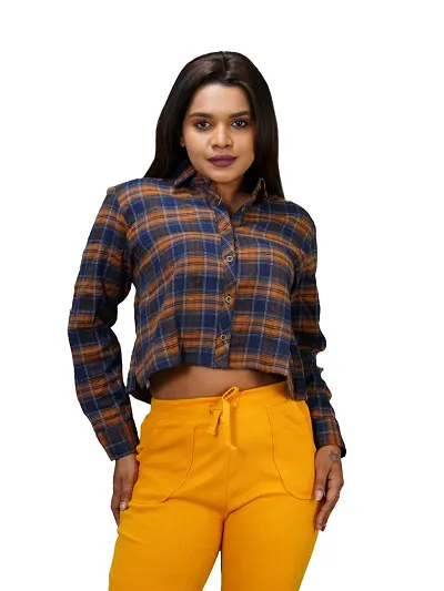 Women Dark Checked Shirts