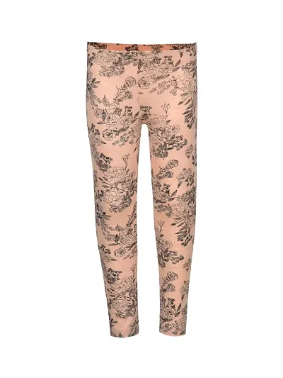 Rad prix Teen Girls Beige Floral -Printed Pants