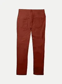 Rad prix Teen Boys Red Regular-Fit Twill Trousers-thumb2