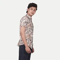 Rad prix Men Casual White Abstract Printed Cotton Shirt-thumb1