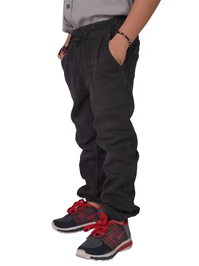 Rad prix Teen Boys Denim Pull on Trouser -Black Colour