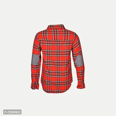 Rad prix Boys Red Multi-Checked Shirt-thumb4