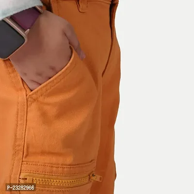 Rad prix Boys Orange Cargo Pants-thumb5