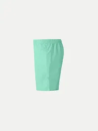 Rad prix Boys Turquoise Solid Casual Shorts-thumb2