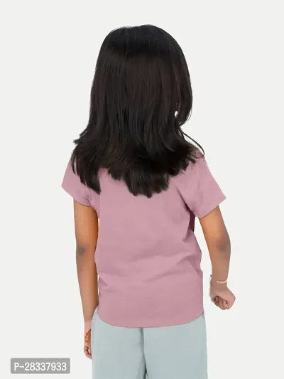 Classic Solid Tshirt for Kids Girl-thumb4