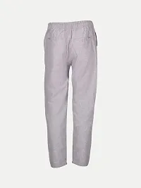 Rad prix Men Grey Solid Remi Cotton Chinos Trousers-thumb3