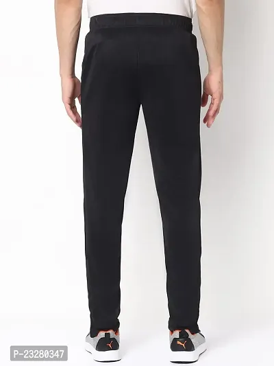 Rad prix Men Solid Black Polyester Regular Fit Active wear Joggers-thumb4