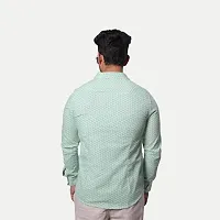 Rad prix Men Light Green Printed Cotton Casual Shirt-thumb4