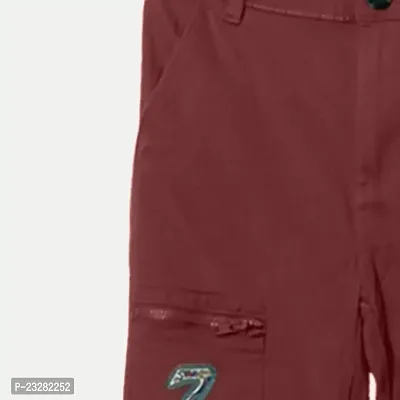 Rad prix Boys Burgandy Cargo Pants-thumb2