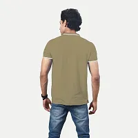 Stylish Green Cotton Blend T-Shirt For Men-thumb3